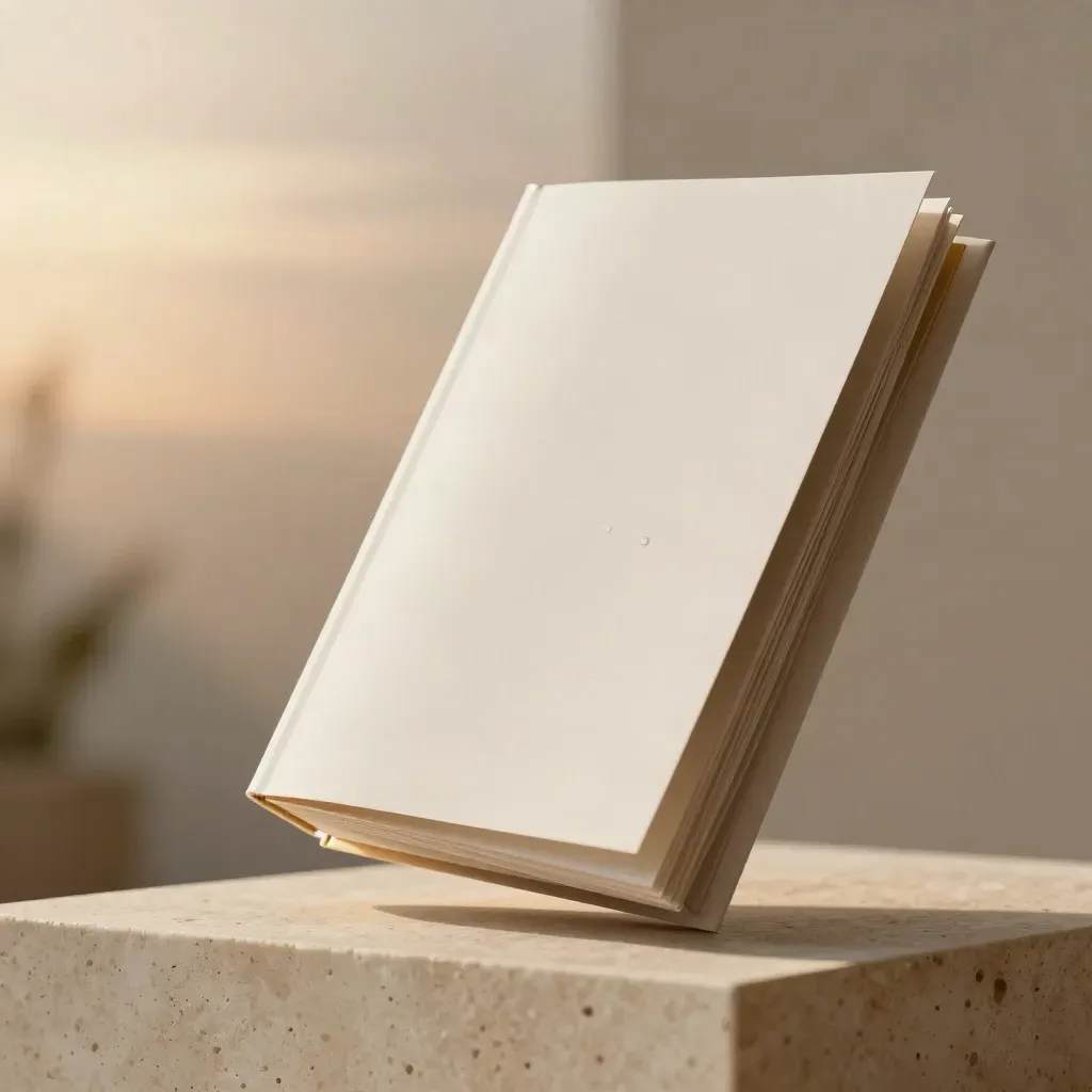 Glossy spring launch pack with blank prints, board mockup and foil-edged folder in warm studio light